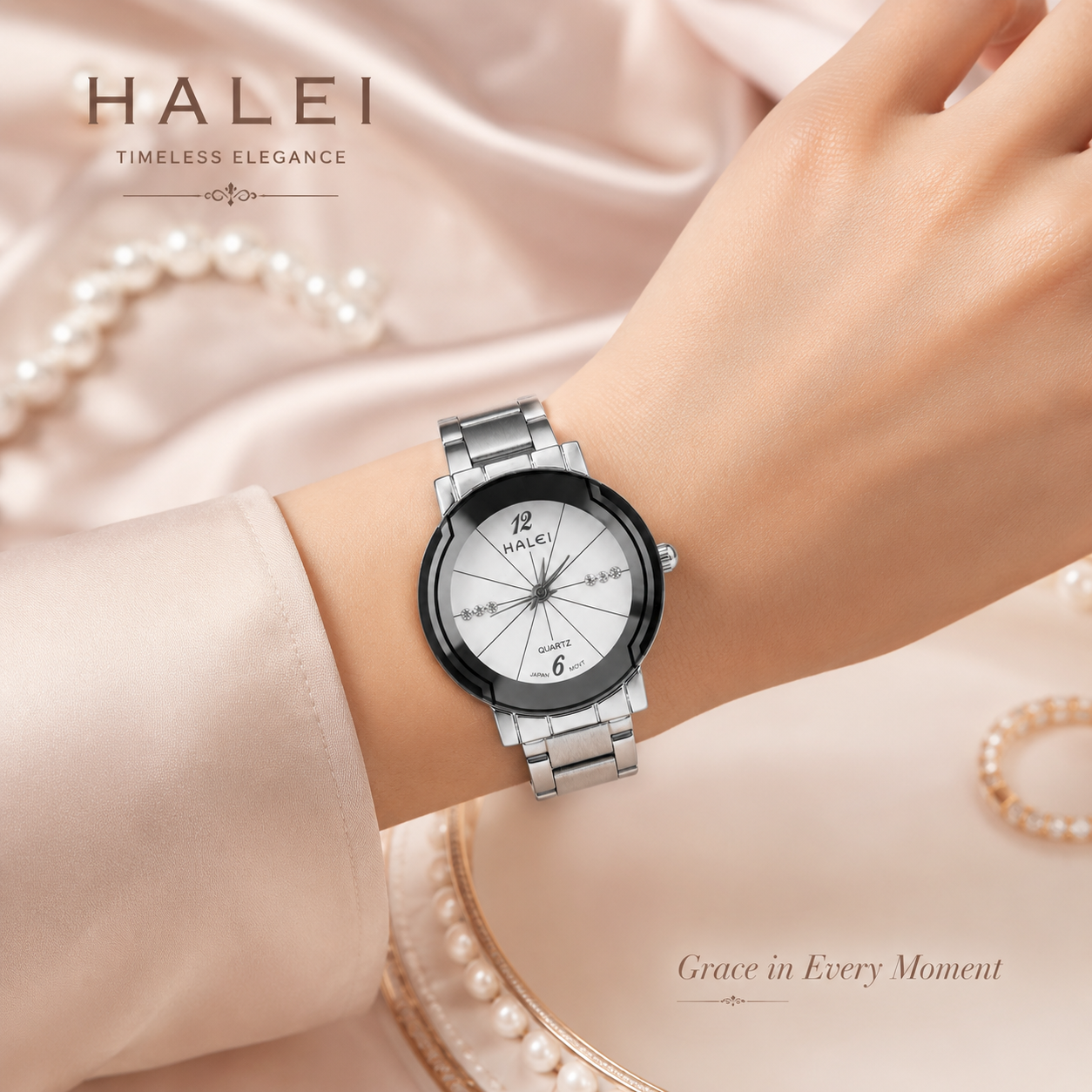 Halei Premium Ladies Watch for Women | Elegant & Stylish Wrist Watch (Code: 13270)